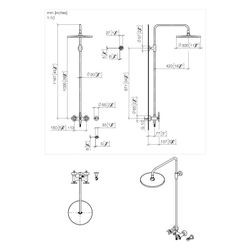 Dornbracht Shower Pipe Tara ohne Handbrause, Ausladung 420mm, Kopfbrause 300mm,... DORNBRACHT-26623892-39 4099477347073 (Abb. 1)