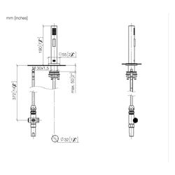 Dornbracht Spülbrausegarnitur mit eckiger, automatischer Umschalter Armaturenhö... DORNBRACHT-27723970-42 4099477268163 (Abb. 1)