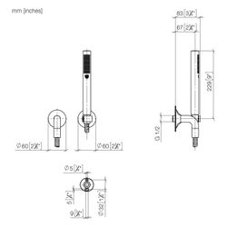 Dornbracht Schlauchbrausegarnitur Vaia, Einzelrosetten FlowReduce, 1250mm, ... DORNBRACHT-27808809-190010 4099477073958 (Abb. 1)