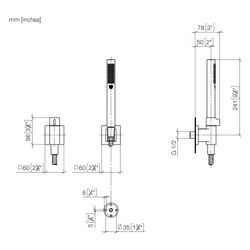Dornbracht Schlauchbrausegarnitur, Mengenregulierung, Symetrics Metallschla... DORNBRACHT-27809985-370010 4099477488967 (Abb. 1)
