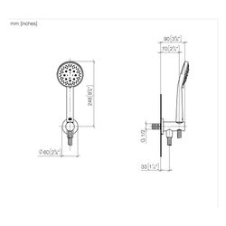 Dornbracht Schlauchbrausegarnitur, integ. Brausehalter Meta Brausekopf 100mm 15... DORNBRACHT-27813660-26 4099477415192 (Abb. 1)