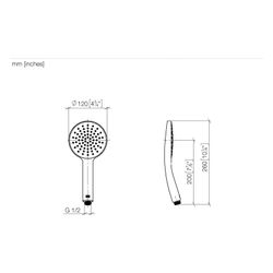 Dornbracht Handbrause FlowReduce 120mm 6,8l/min G 1/2", Light Gold PVD, 280... DORNBRACHT-28022979-260010 4099477416359 (Abb. 1)