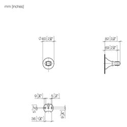 Dornbracht Brausehalter für Madison, Rosette D 60mm, 28050371-06... DORNBRACHT-28050371-06 4029011719172 (Abb. 1)
