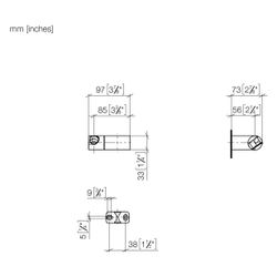 Dornbracht Brausehalter schwenkbar 75 Grad, Dark Bronze gebürstet PVD, 28060970... DORNBRACHT-28060970-43 4099477464725 (Abb. 1)
