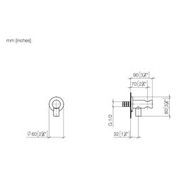 Dornbracht Wandanschlussbogen Meta mit integriertem Brausehalter Brauseabgang G... DORNBRACHT-28490660-39 4099477348001 (Abb. 1)