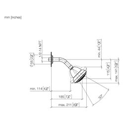 Dornbracht Kopfbrause Madison 9l/min, Dark Brass gebürstet... DORNBRACHT-28508360-39 4099477390703 (Abb. 1)