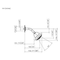 Dornbracht Kopfbrause Madison FlowReduce 7,6l/min, Bronze gebürstet... DORNBRACHT-28508360-420010 4099477288925 (Abb. 1)