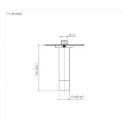 Dornbracht Kopfbrause mit Deckenanbindung 8l/min Anschluss G 1/2", Light Gold g... DORNBRACHT-28611970-27 4099477442679 (Abb. 1)