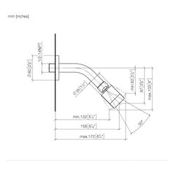 Dornbracht Kopfbrause Ausladung 156mm 8l/min Anschluss G 1/2", Chrom... DORNBRACHT-28613970-00 4099477442013 (Abb. 1)