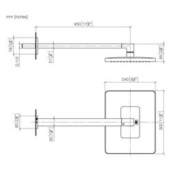 Dornbracht LULU Regenbrause mit Wandanbindung 28786710 Messing gebürstet... DORNBRACHT-28786710-28 4029011898907 (Abb. 1)