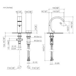 Dornbracht CYO Waschtisch-2-Lochbatterie ohne Ablaufgarnitur 29217811 chrom... DORNBRACHT-29217811-00 4029011926877 (Abb. 1)
