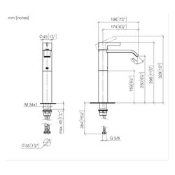 Dornbracht Waschtisch-Einhandbatterie IMO starrer Auslauf 170mm, erhöhter Stand... DORNBRACHT-33537671-00 4099477153865 (Abb. 1)