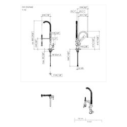 Dornbracht Einhebelmischer Tara Profi schwenkbar, Ausladung 200mm, max. 7l/min,... DORNBRACHT-33880888-39 4099477401096 (Abb. 1)