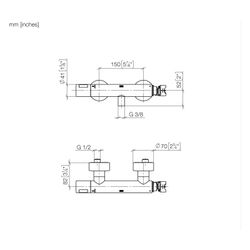 Dornbracht Brause-Thermostat für Wandmontage FlowReduce ohne Mengenreguliergrif... DORNBRACHT-34445979-27 4099477406015 (Abb. 1)