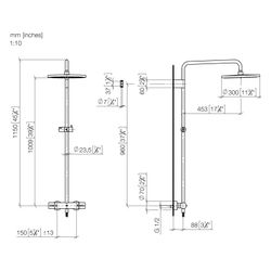 Dornbracht Shower Pipe Serienspezifisch 34460979 Messing gebürstet... DORNBRACHT-34460979-28 4029011920646 (Abb. 1)