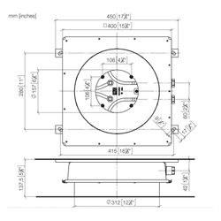 Dornbracht Unterputz-Deckeneinbaukasten für Deckeneinbau flächenbündig Durchmess... DORNBRACHT-3503397090 4029011951961 (Abb. 1)
