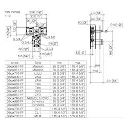 Dornbracht Unterputz-Thermostatmodul Xtool Messing bleifrei 3 Ventile 2x IG 3/4"... DORNBRACHT-3553497090 4029011847943 (Abb. 1)