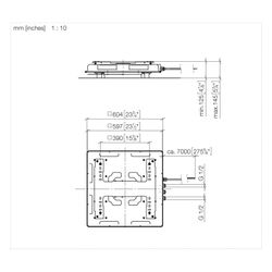 Dornbracht Unterputz-Deckeneinbaukasten Aquahalo 605x605x95mm Einbautiefe 110-1... DORNBRACHT-35750970-47 4099477200392 (Abb. 1)