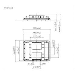 Dornbracht Unterputz-Deckeneinbaukasten Serenity Sky flächenbündig 662x482mm Ein... DORNBRACHT-3577097090 4099477268293 (Abb. 1)