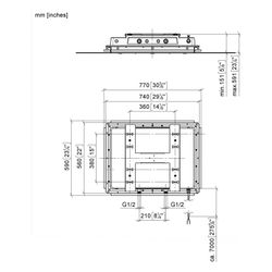 Dornbracht Unterputz-Deckeneinbaukasten Serenity Sky mit Licht flächenbündig 662... DORNBRACHT-3577197090 4099477268316 (Abb. 1)