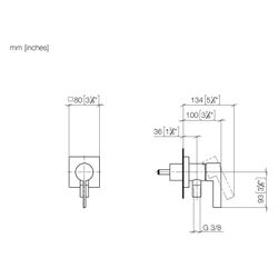 Dornbracht Unterputz-Einhandmischer mit Abdeckplatte Serienspezifisch 36045970 ... DORNBRACHT-36045970-06 4029011831386 (Abb. 1)