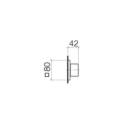 Dornbracht MEM Unterputz-2 und 3-Wege-Umstellung 36104782 Dark Platinum matt... DORNBRACHT-36104782-99 4029011809675 (Abb. 1)