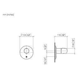 Dornbracht Unterputz-Thermostat Madison xTool ohne Mengenregulierung G 1/2", Br... DORNBRACHT-36501977-42 4099477290010 (Abb. 1)