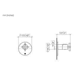 Dornbracht Unterputz-Thermostat xTool Vaia ohne Mengenregulierung, G 3/4", Abde... DORNBRACHT-36503809-19 4099477045573 (Abb. 1)