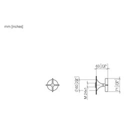 Dornbracht Unterputzventil Vaia rechtsschließend, G 1/2", 60mm, Dark Bronze geb... DORNBRACHT-36607809-43 4099477467214 (Abb. 1)