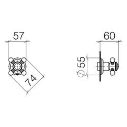 Dornbracht Unterputzventil Madison rechtsschließend G 3/4", Messing gebürstet 2... DORNBRACHT-36608361-28 4029011923333 (Abb. 1)