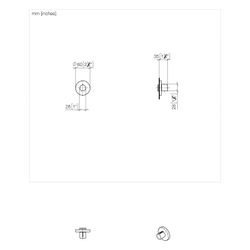 Dornbracht Unterputzventil Meta, rechtsschließend, 3/4", Rosette 60mm, Dark Bra... DORNBRACHT-36608660-39 4099477350318 (Abb. 1)