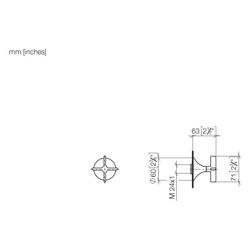 Dornbracht Unterputzventil Vaia rechtsschließend, G 3/4", 60mm, Dark Brass gebü... DORNBRACHT-36608809-39 4099477350349 (Abb. 1)