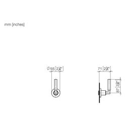 Dornbracht Unterputzventil Tara, rechtsschließend, G 3/4", Dark Bronze gebürste... DORNBRACHT-36608882-43 4099477467306 (Abb. 1)