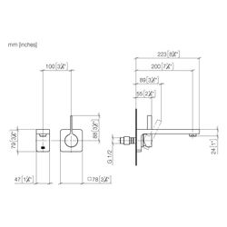 Dornbracht Waschtisch-Wand-Einhandbatterie Lulu ohne Ablaufgarnitur Ausladung 2... DORNBRACHT-36860710-00 4029011851759 (Abb. 1)