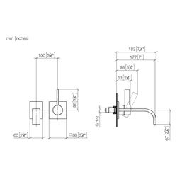 Dornbracht MEM Waschtisch-Wand-Einhandmischer ohne Ablaufgarnitur 36860782 chro... DORNBRACHT-36860782-00 4029011850561 (Abb. 1)