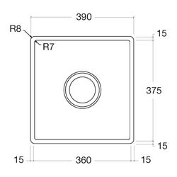 Dornbracht Einzelbecken Serienneutral 38041000 Edelstahl gebürstet... DORNBRACHT-38041000-86 4029011542695 (Abb. 1)