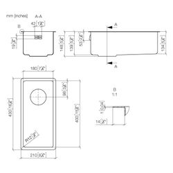 Dornbracht Einzelbecken Serienneutral 38180003 Edelstahl poliert... DORNBRACHT-38180003-85 4029011783548 (Abb. 1)