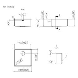 Dornbracht Einzelbecken Serienneutral 38400003 Edelstahl poliert... DORNBRACHT-38400003-85 4029011783562 (Abb. 1)