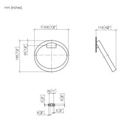 Dornbracht Handtuchring CYO rund, Bronze gebürstet... DORNBRACHT-83200811-42 4099477290553 (Abb. 1)