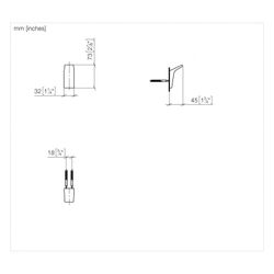 Dornbracht Haken, Ausladung 43mm, Gold gebürstet... DORNBRACHT-83250976-37 4099477440606 (Abb. 1)