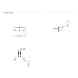 Dornbracht Haken 2-teilig, Ausladung 50mm, Dark Chrome... DORNBRACHT-83256976-19 4099477273655 (Abb. 1)