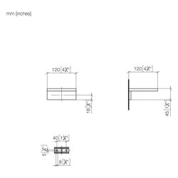Dornbracht Seifenhalter Wandmodell MEM 120x45x120mm, Bronze gebürstet... DORNBRACHT-83410780-42 4099477290645 (Abb. 1)