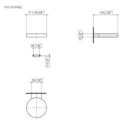 Dornbracht Seifenhalter Wandmodell Meta 120x20x145mm, Dark Brass gebürstet... DORNBRACHT-83410979-39 4099477351179 (Abb. 1)