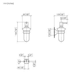 Dornbracht Madison Spender Wandmodell 83435361 Messing gebürstet... DORNBRACHT-83435361-28 4029011901539 (Abb. 1)