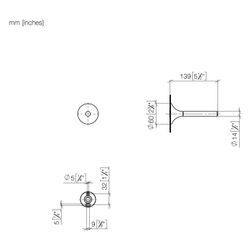 Dornbracht Reserve-Papierrollenhalter Vaia, Ausladung 139mm, Dark Bronze gebürs... DORNBRACHT-83590809-43 4099477468167 (Abb. 1)