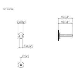 Dornbracht Reserve-Papierrollenhalter Tara, Ausladung 135mm, Dark Bronze gebürs... DORNBRACHT-83590892-43 4099477468174 (Abb. 1)