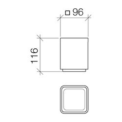 Dornbracht LULU Behältnis 84425710 porzellan/orange... DORNBRACHT-84425710-67 4029011446658 (Abb. 1)