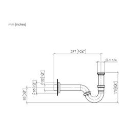 Dornbracht Bidet-Geruchsverschluss Serienneutral 1 1/4" 10050970 Messing... DORNBRACHT-10050970-09 4029011146107 (Abb. 1)