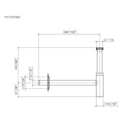 Dornbracht Geruchverschluss 1 1/4" eckig, Dark Brass gebürstet, 10060780-39... DORNBRACHT-10060780-39 4099477399225 (Abb. 1)