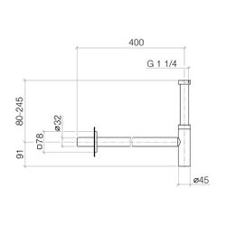 Dornbracht Geruchverschluss 1 1/4" eckig, Dark Chrome, 10060780-19... DORNBRACHT-10060780-19 4099477073286 (Abb. 1)